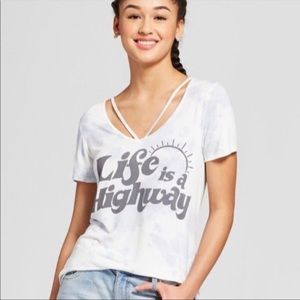 Lyric Life Is A Highway Tee Large
